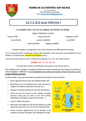 CCAS – infos et prévention canicule